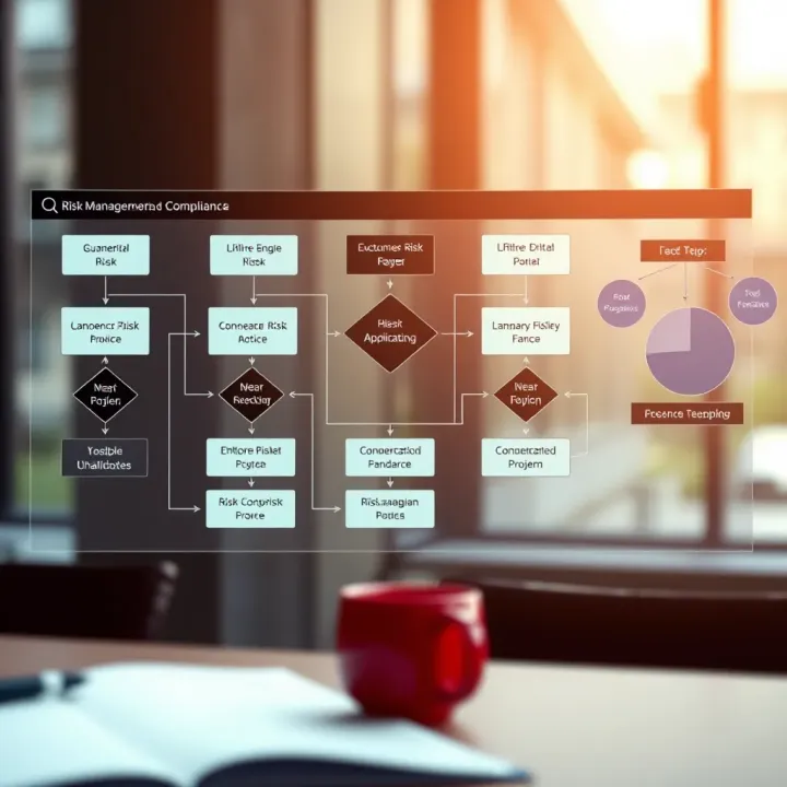 Practical Applications and Challenges in Risk Management and Compliance Flowchart depicting practical applications and challenges of implementing risk management and compliance policies
