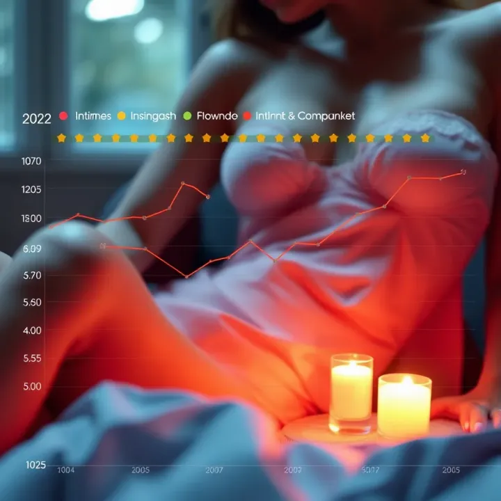 Graph showing growth trends and consumer profiles in intimate apparel market for 2022