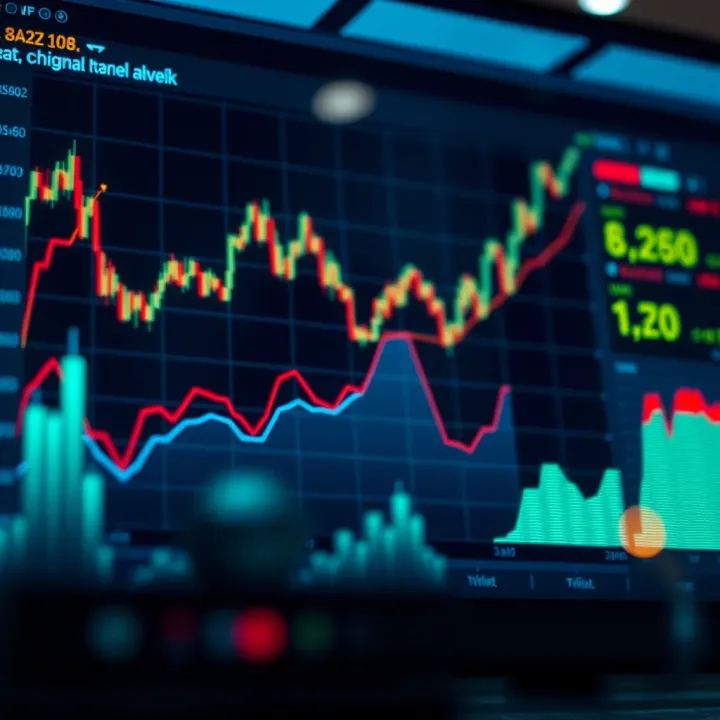 Graph illustrating market trends and competitive analysis