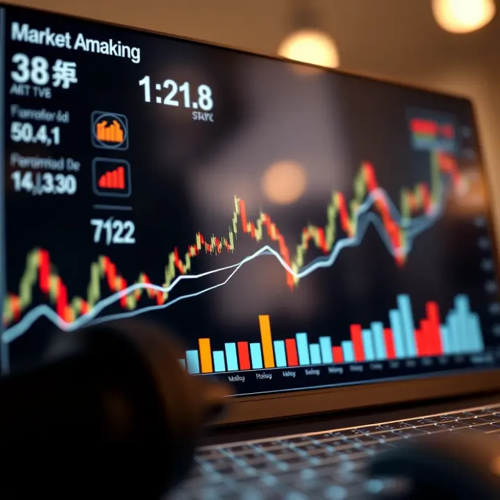 Market Analysis for Strategic Decision Making Graph showing market trends and data analysis for business strategy