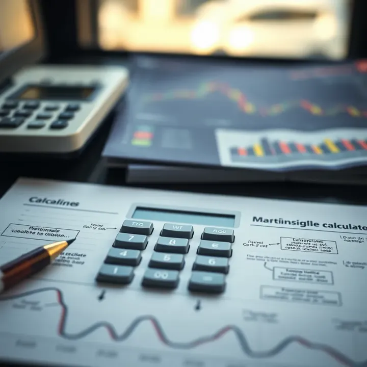 Diagram illustrating key components and usage guidelines for responsible Martingale calculator use in binary options