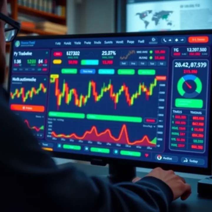 Dashboard displaying various trading tools and performance metrics to optimize day trading strategies