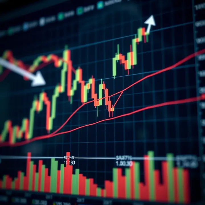 Chart showing a bullish engulfing pattern indicating potential upward market trend