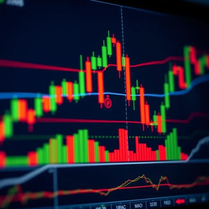 Chart showing candlestick patterns used in Price Action trading