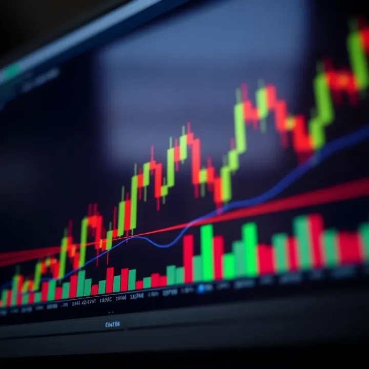 Chart displaying candlestick patterns illustrating price action trading