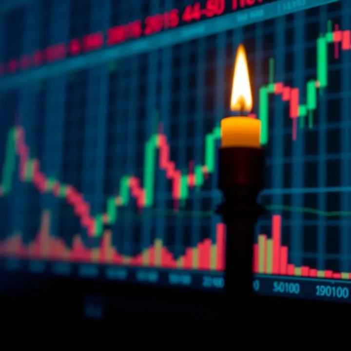 Illustration of various candlestick patterns indicating market trends in binary options trading
