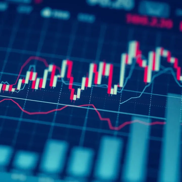 Chart illustrating probability distribution in binary options trading