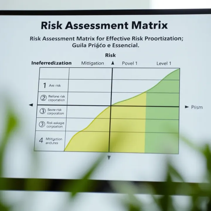 Graphical representation of risk assessment matrix demonstrating risk levels and mitigation priorities