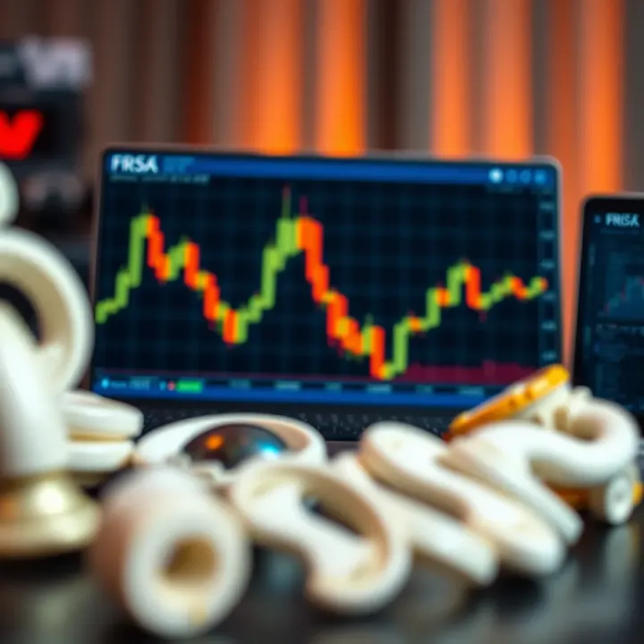 Conceptual illustration of risk management and emotional discipline in trading