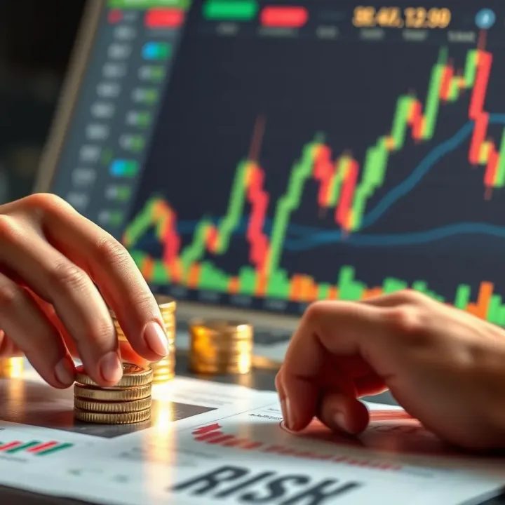 Effective Risk Management in Binary Options Conceptual visualization of risk management strategies in financial trading