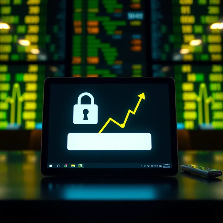 Secure Enrollment in Binary Options Investment Course Illustration of a secure online course enrollment for binary options investment strategies