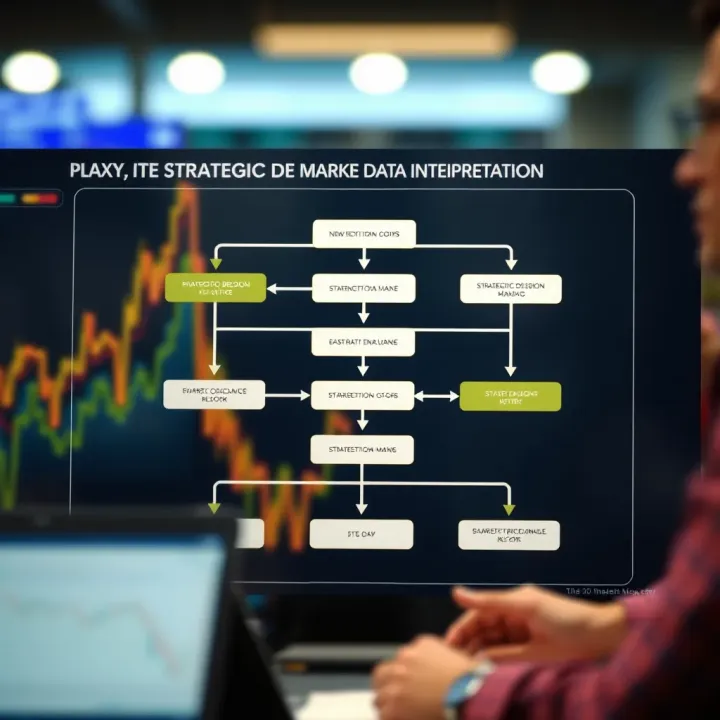 Flowchart of Strategic Decisions Informed by Market Data Interpretation Flowchart illustrating strategic decision making based on market data interpretation
