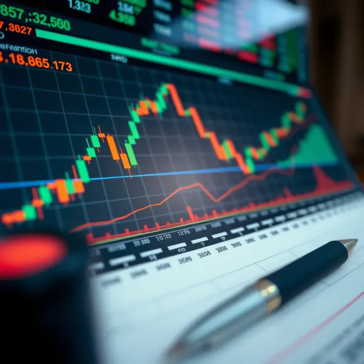 Graph illustrating risk management techniques and trading tools used during daily market sessions
