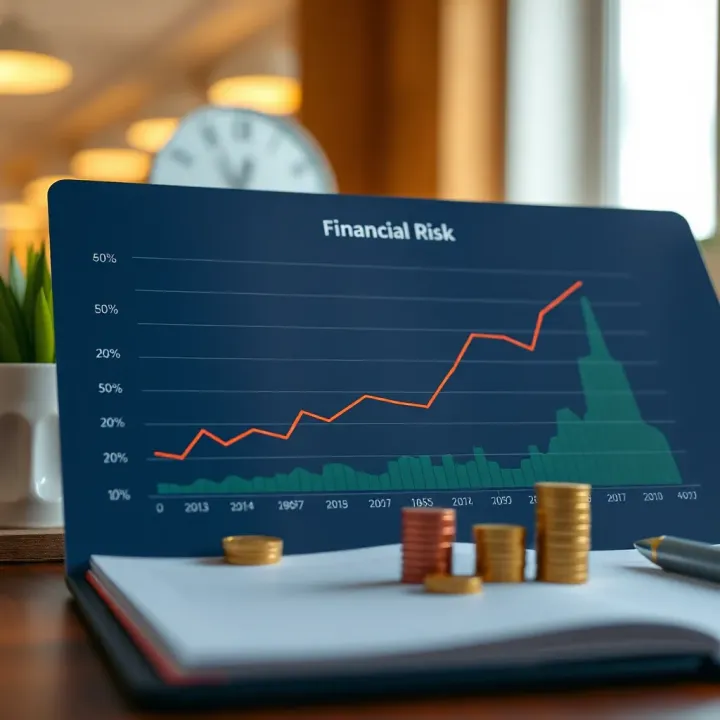Graph showing strategies for mitigating financial risk through diversification and monitoring