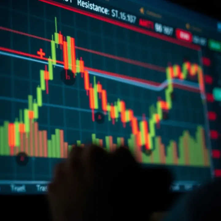 Applying Support and Resistance Strategies in Binary Options for Better Results Practical example of trading strategy using support and resistance points on a financial chart