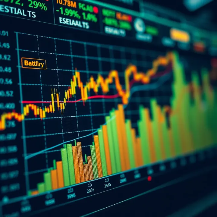 Graph showing comparative volatility between Forex trading and binary options