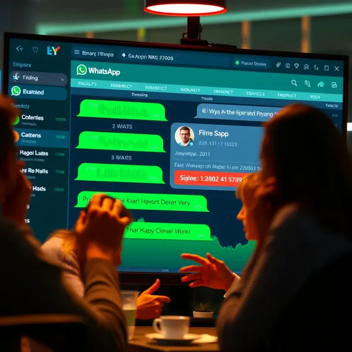 WhatsApp chat screen showing messages about binary options trading strategies