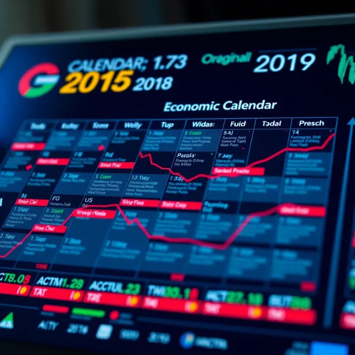 Detailed calendar showcasing key economic events affecting US financial markets