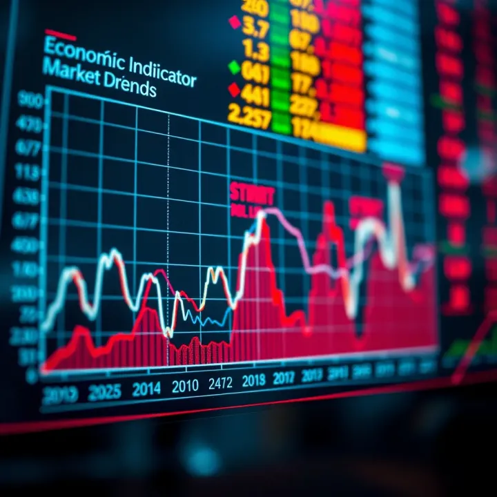 Graph illustrating the impact of major US economic indicators on market trends